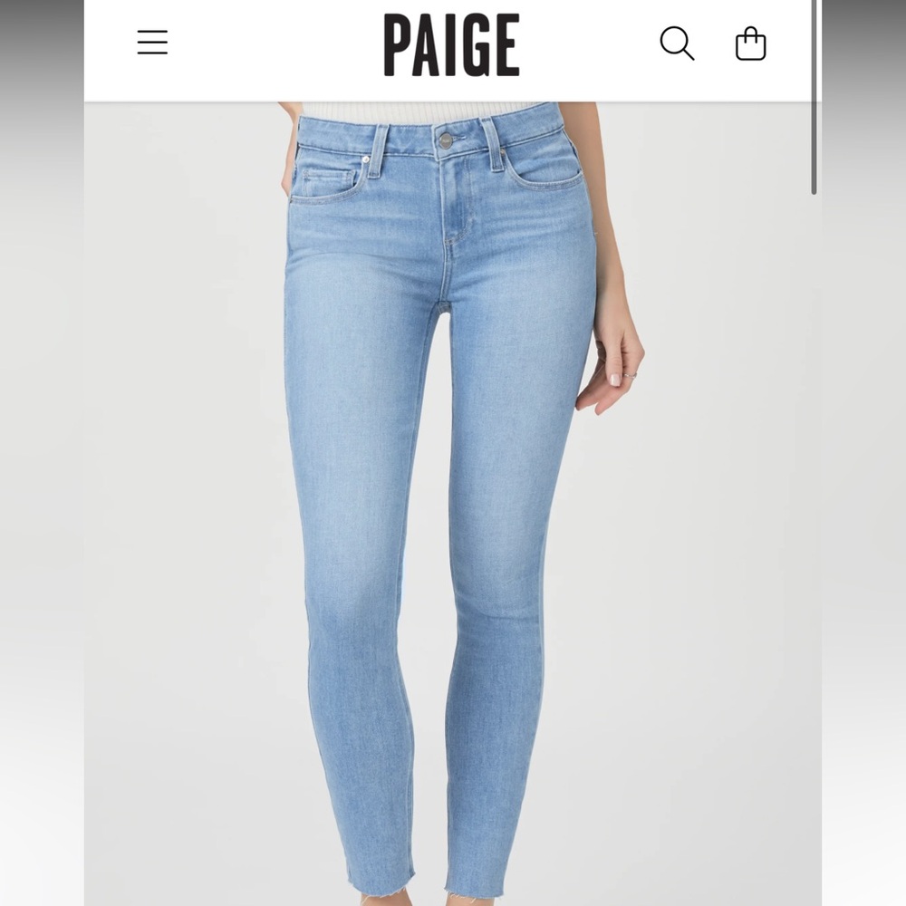 NWOT PAIGE Brand Skinny Jeans size 4 starlet color blue